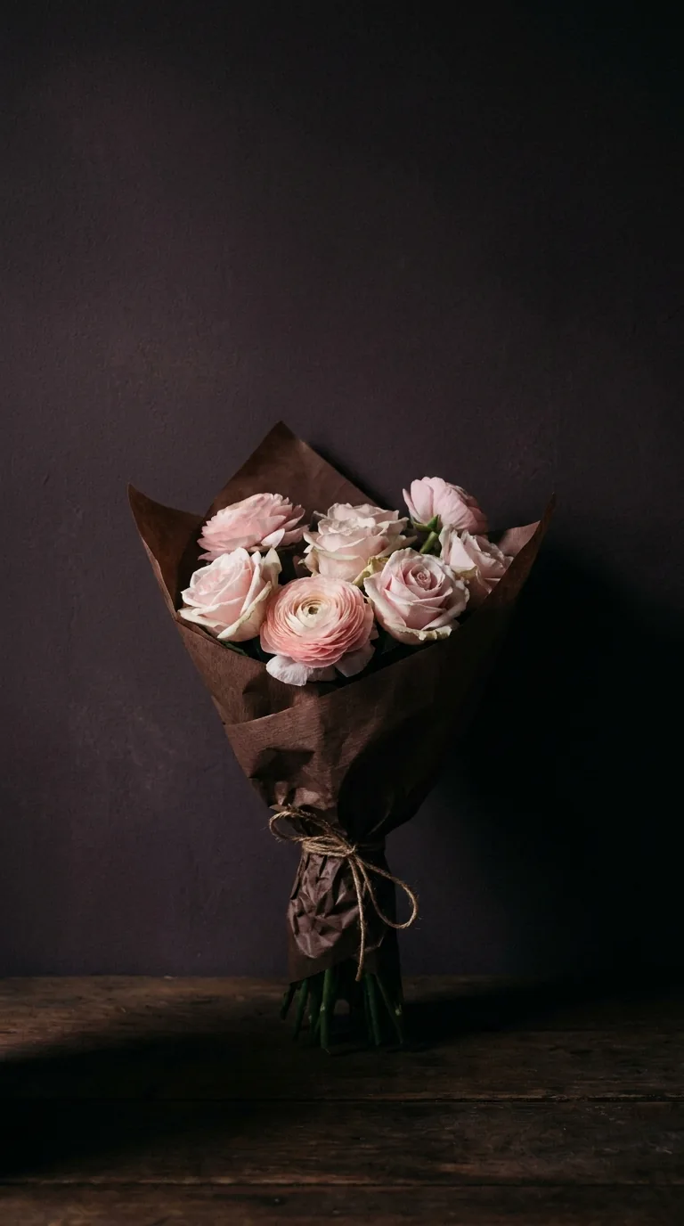 The Crush, pink ranunculus for a first date