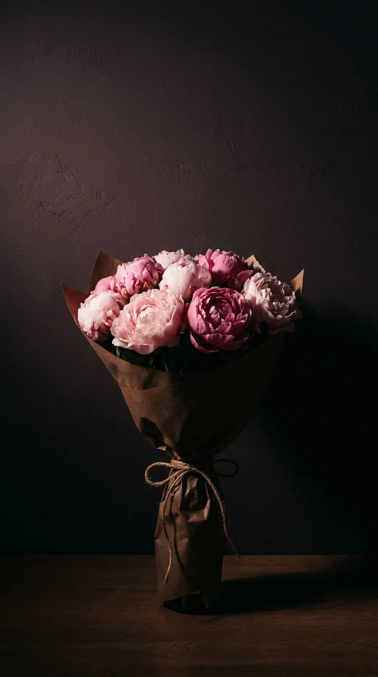 The Romance, peonies that say Falling for you